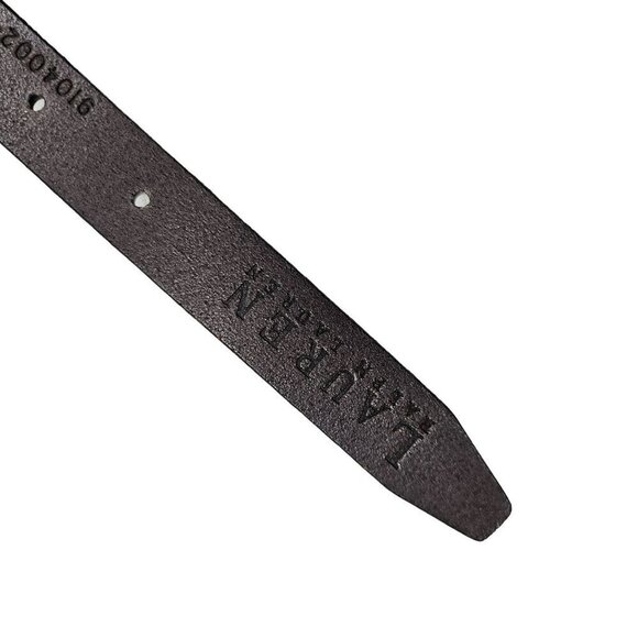 Lauren Ralph Lauren NWOT Brown Braided Leather Belt Brass‎ Buckle Two Tone 32 main image 9